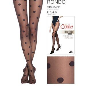 Conte Rondo 20 Den - Fantasy Women's Tights with Large Polka Dots (19С-104СП)